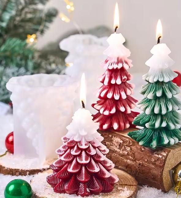 Long Scented Christmas Tree Candle