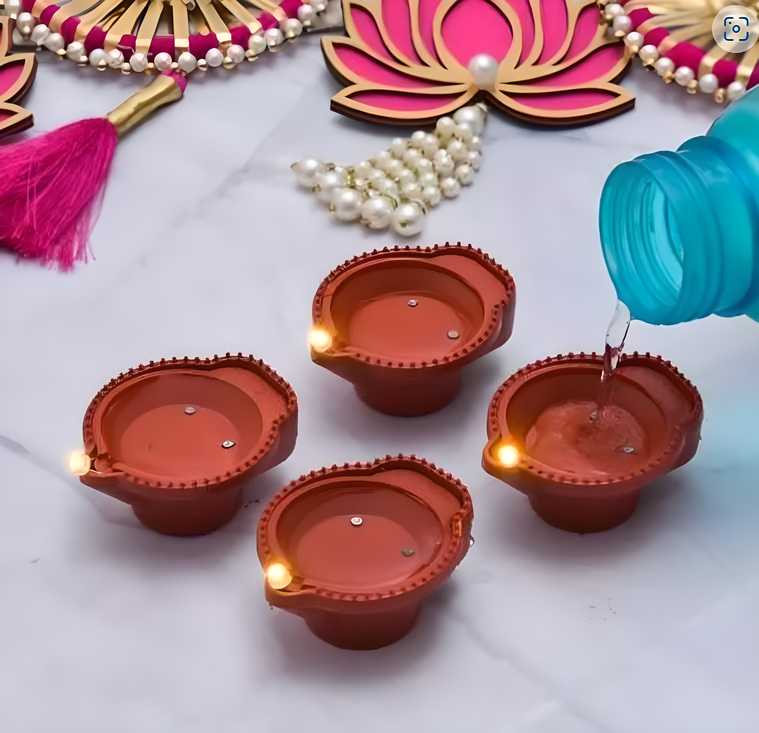LED Light Water Sensor Diyas Plastic with, Ambient Lights, (Pack of 6/12/18/24)